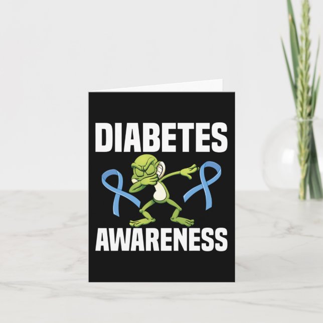 Spaß Typ 1 Diabetes Kindermädchen Diabetische Awar Karte (Vorderseite)