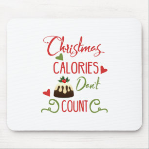 Spaß Typografie Weihnachten Mousepad