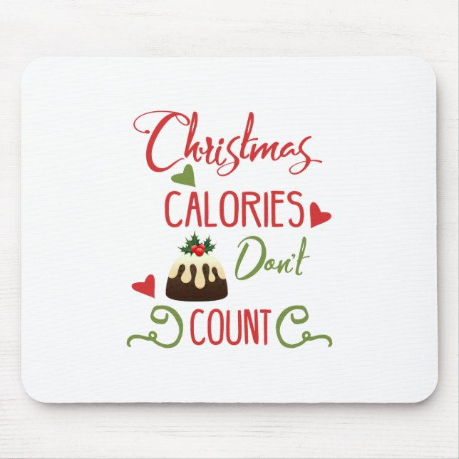 Spaß Typografie Weihnachten Mousepad (Vorne)