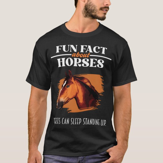 Spaß über Pferde Lover T-Shirt (Vorderseite)