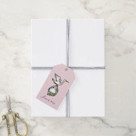 Spaß und einzigartige Pink Baby Girl Duwer Gefalle Geschenkanhänger
