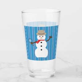 Spaß und Extravagant Blue Snowman Detective Glas