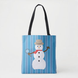 Spaß und Extravagant Blue Snowman Detective Tasche