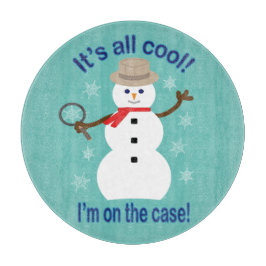 Spaß und Extravagant ist alles Cooler Schneemann D Schneidebrett