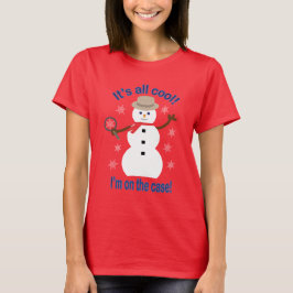 Spaß und Extravagant ist alles Cooler Schneemann D T-Shirt