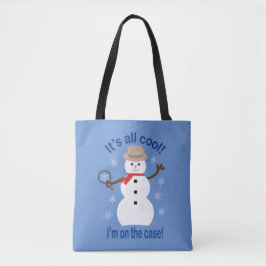 Spaß und Extravagant ist alles Cooler Schneemann D Tasche