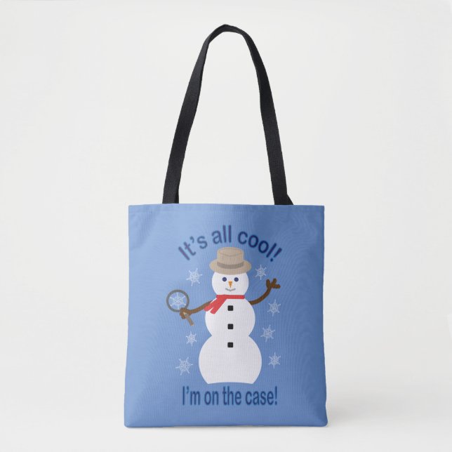 Spaß und Extravagant ist alles Cooler Schneemann D Tasche (Vorderseite)