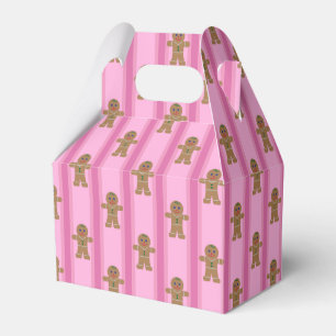 Spaß und Extravagant Pink Gingerbread Man Geschenkschachtel