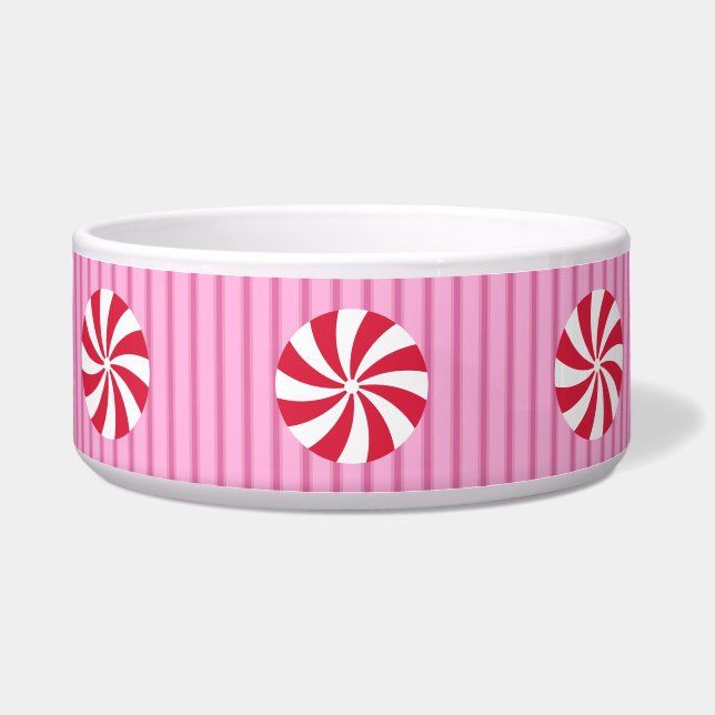 Spaß und Extravagant Pink Weihnachten Pfefferminzb Napf (Vorderseite)