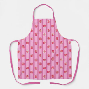 Spaß und Extravagant Pink Weihnachten Pfefferminzb Schürze