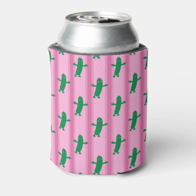 Spaß und Extravagant rosa Pickle Dosenkühler (Kanne Rückseite)
