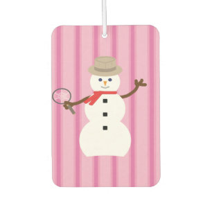Spaß und Extravagant rosa Schneemann Detektiv Autolufterfrischer