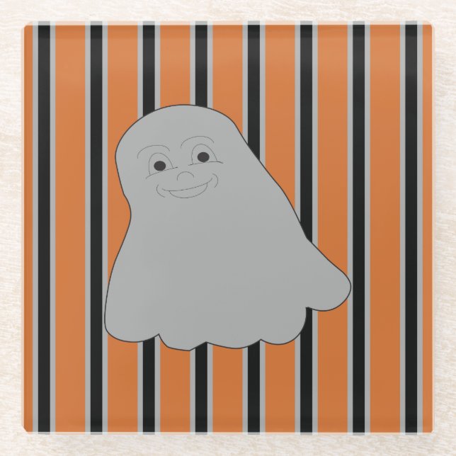 Spaß und Extravagante Halloween-Geister Glasuntersetzer (Vorderseite)