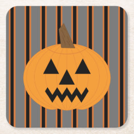 Spaß und Extravagante Halloween-Kürbis Rechteckiger Pappuntersetzer