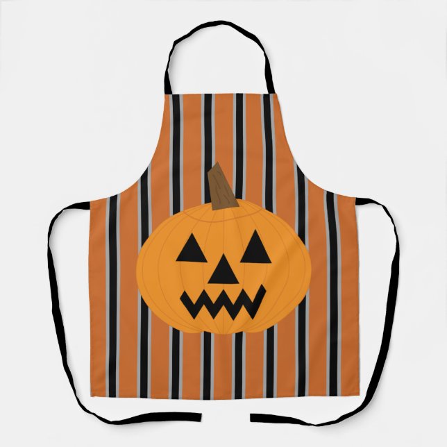 Spaß und Extravagante Halloween-Kürbis Schürze (Vorderseite)