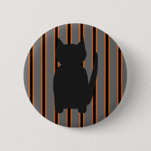 Spaß und Extravagante Halloween Schwarze Silhouett Button