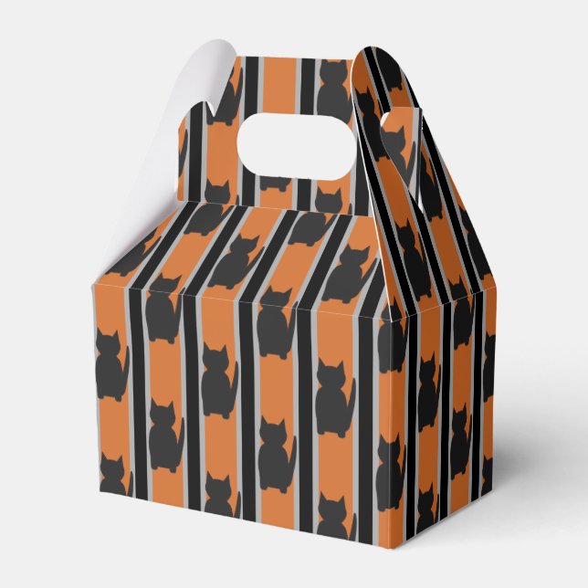 Spaß und Extravagante Halloween Schwarze Silhouett Geschenkschachtel (Vorderseite)