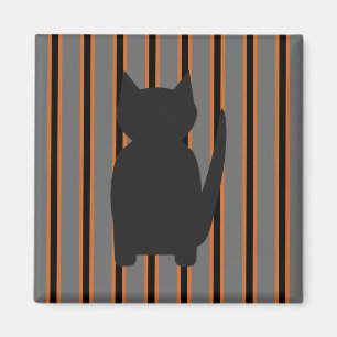 Spaß und Extravagante Halloween Schwarze Silhouett Magnet