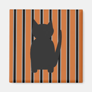Spaß und Extravagante Halloween Schwarze Silhouett Magnet