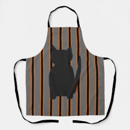 Spaß und Extravagante Halloween Schwarze Silhouett Schürze