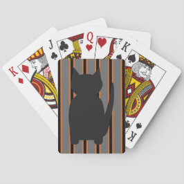 Spaß und Extravagante Halloween Schwarze Silhouett Spielkarten
