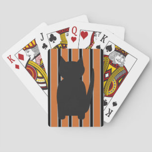 Spaß und Extravagante Halloween Schwarze Silhouett Spielkarten