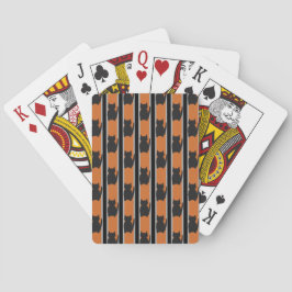 Spaß und Extravagante Halloween Schwarze Silhouett Spielkarten