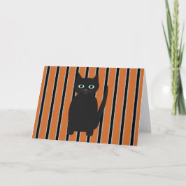 Spaß und Extravagante Halloween-Schwarzkatzen Einladung