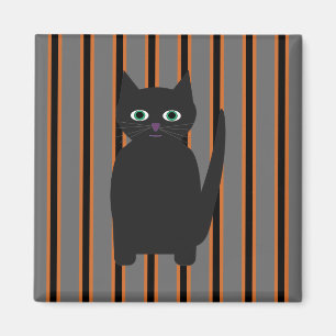 Spaß und Extravagante Halloween-Schwarzkatzen Magnet