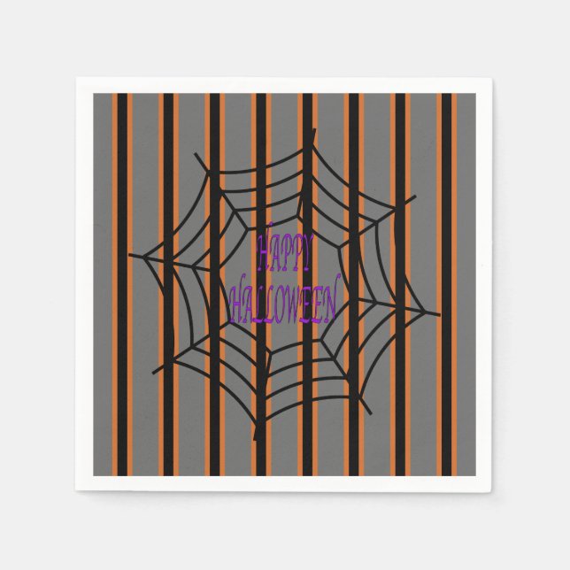Spaß und Extravagante Halloween-Spinnwache Serviette (Vorderseite)