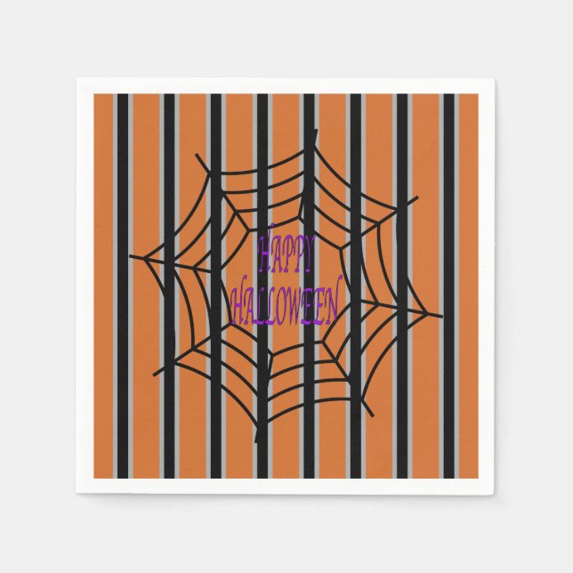 Spaß und Extravagante Halloween-Spinnwache Serviette (Vorderseite)