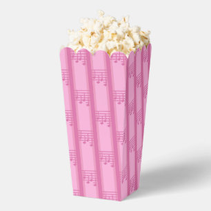 Spaß und Extravagante Musiknote gestreift Popcorn Geschenkschachtel