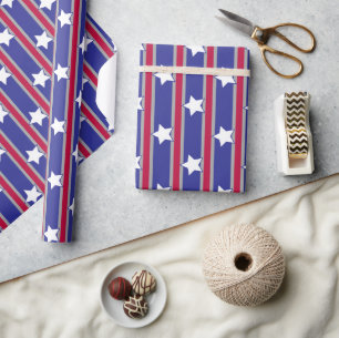 Spaß und Extravagante Patriotische US Flagge Geschenkpapier