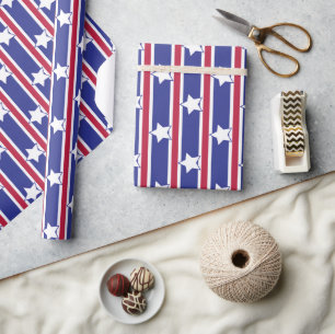 Spaß und Extravagante Patriotische US Flagge Geschenkpapier