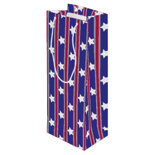 Spaß und Extravagante Patriotische US Flagge Geschenktüte Für Weinflaschen