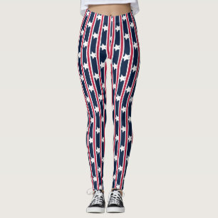 Spaß und Extravagante Patriotische US Flagge Leggings