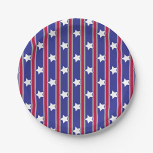 Spaß und Extravagante Patriotische US Flagge Pappteller