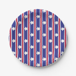 Spaß und Extravagante Patriotische US Flagge Pappteller