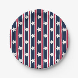 Spaß und Extravagante Patriotische US Flagge Pappteller