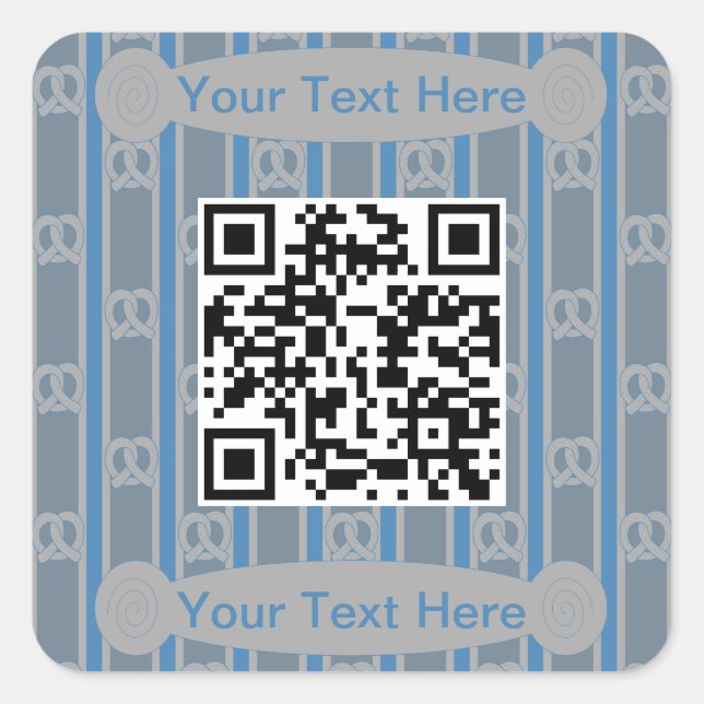 Spaß und Extravagante QR Quadratischer Aufkleber (Vorderseite)