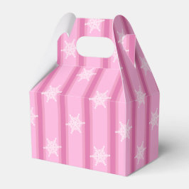Spaß und Extravagante rosa Schneeflocke Geschenkschachtel
