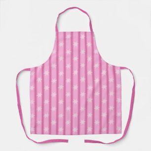 Spaß und Extravagante rosa Schneeflocke Schürze