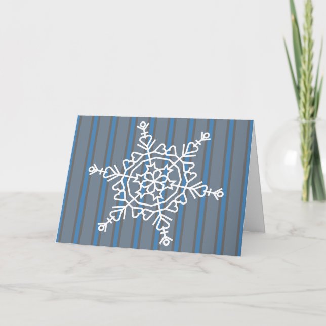 Spaß und Extravagante Schneeflocke Einladung (Vorderseite)
