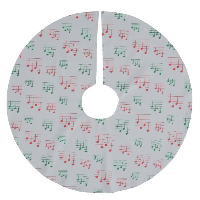 Spaß und Extravagante Ukulele Tuning Song Musiknot Polyester Weihnachtsbaumdecke (Vorderseite)