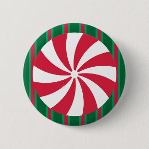 Spaß und Extravagante Weihnachten Pfefferminzbonbo Button