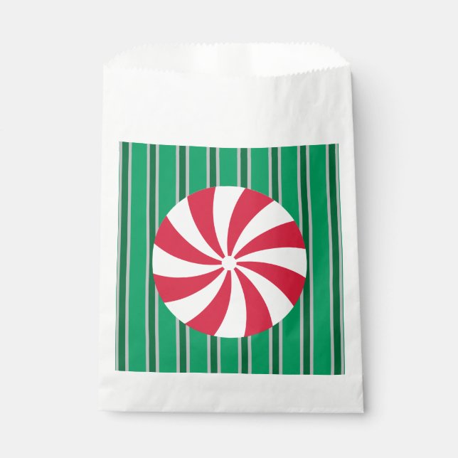 Spaß und Extravagante Weihnachten Pfefferminzbonbo Geschenktütchen (Vorderseite)