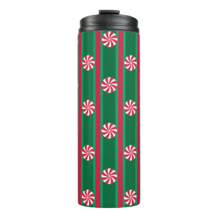 Spaß und Extravagante Weihnachten Pfefferminzbonbo Thermosbecher