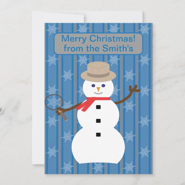 Spaß und Extravagante Weihnachten Snowman Detectiv (Vorderseite)