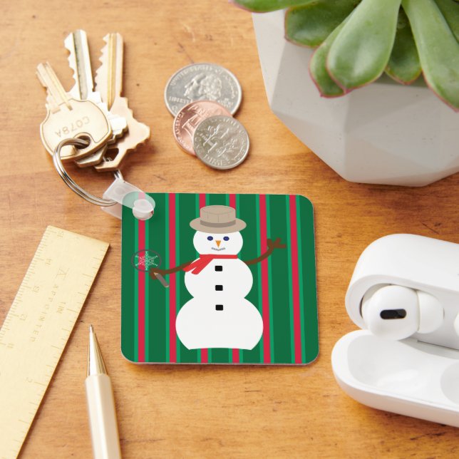 Spaß und Extravagante Weihnachten Snowman Detectiv Schlüsselanhänger (Schreibtisch)