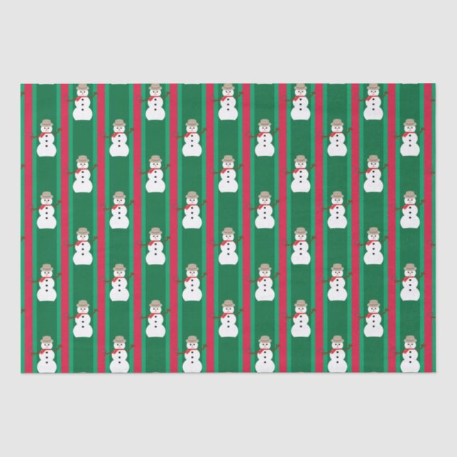 Spaß und Extravagante Weihnachten Snowman Detectiv Seidenpapier (Vorderseite)